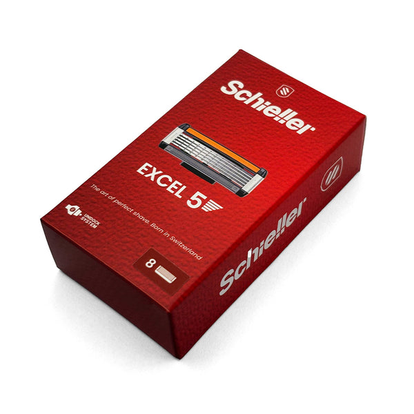 Schieller Aviator Champagne Razor + 12 Excel 5 blades